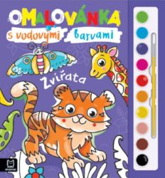 Omalovánka s vodovými barvami Zvířata - Anna Podgórska - Vodní omalovánky Omalovánka s vodovými barvami Zvířata