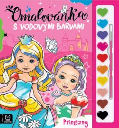 Omalovánka s vodovými barvami Princezny Omalovánka s vodovými barvami Princezny