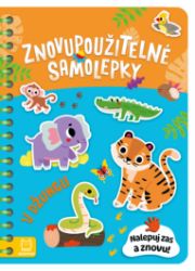 Znovupoužitelné samolepky V džungli - Agnieszka Bator - Samolepky pro děti Znovupoužitelné samolepky V džungli