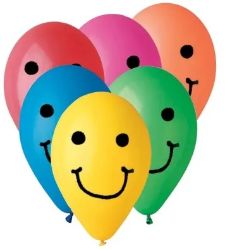 Balonky nafukovací 10" Karneval Smile 10 ks v sáčku - Párty sortiment Balonky nafukovací 10" Karneval Smile 10 ks v sáčku