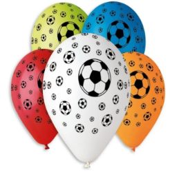 Balonky nafukovací 12" Fotbal 5 ks v sáčku - Párty sortiment Balonky nafukovací 12" Fotbal 5 ks v sáčku