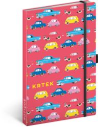 Notes Krtek Auta, linkovaný, 13 × 21 cm - Bloky, zápisníky Notes - Krtek Auta, linkovaný, 13 × 21 cm