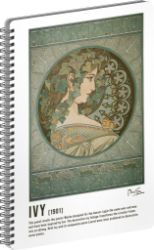 Spirálový blok Alfons Mucha - Ivy, linkovaný - Bloky, zápisníky Spirálový blok Alfons Mucha - Ivy, linkovaný