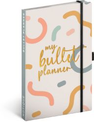 Diář My Bullet Planner - týdenní, nedat - Týdenní diáře Týdenní nedatovaný diář My Bullet Planner, 13 × 21 cm CZ/SK