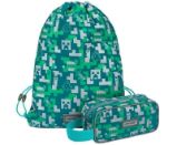 MINECRAFT 2 SET Silver Creeper: penál, sáček - Penály, etue a pouzdra MINECRAFT SET 2 Silver Creeper: penál, sáček