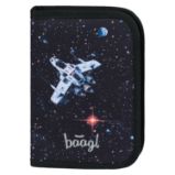 Školní penál jednopatrový Pixel Space - Penály, etue a pouzdra BAAGL Školní penál jednopatrový Pixel Space GRS