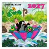 Kalendář 2027 poznámkový: Krteček, 30 x 30 cm - Nástěnné kalendáře Poznámkový kalendář Krteček 2027 - nástěnný kalendář
