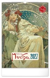 Kalendář 2027 nástěnný: Alfons Mucha, 33 x 46 cm