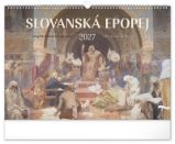 Kalendář 2027 nástěnný: Slovanská epopej - Alfons Mucha, 48 x 33 cm
