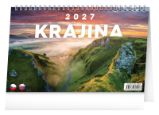 Kalendář 2027 stolní: Krajina CZ/SK, 23,1 x 14,5 cm - Stolní kalendáře Krajina 2027 - stolní kalendář