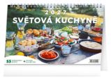 Kalendář 2027 stolní: Světová kuchyně, 23,1 x 14,5 cm - Stolní kalendáře Světová kuchyně 2027 - stolní kalendář