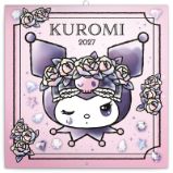 Kalendář 2027 poznámkový: Kuromi , 30 x 30 cm