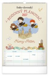 Kalendář 2027 nástěnný: Rodinný, plánovací Harry Potter XL, 33 x 46 cm