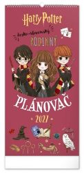 Nástěnný kalendář Rodinný plánovací Harry Potter 2027, 21 x 42 cm