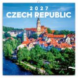Poznámkový kalendář Česká republika  2027, 20x20cm