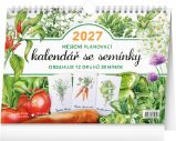 NOTIQUE Měsíční plánovací kalendář se semínky 2027, 30 x 21 cm