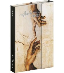 Diář 2027: Michelangelo - týdenní, magnetický, 11 x 16 cm - Týdenní diáře Diář 2027: Michelangelo - týdenní, magnetický, 11 x 16 cm
