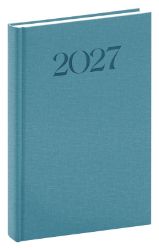 Diář 2027: Biella - modrý, denní, 15 x 21 cm - Diáře podle dnů NOTIQUE Denní diář Biella 2027, modrý, 15 x 21 cm