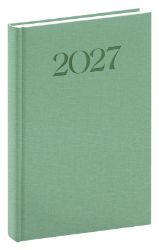 Diář 2027: Biella - zelený, denní, 15 x 21 cm - Diáře podle dnů NOTIQUE Denní diář Biella 2027, zelený, 15 x 21 cm