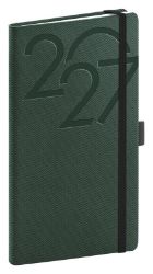 NOTIQUE Kapesní diář Ajax 2027, zelený, 9 x 15,5 cm