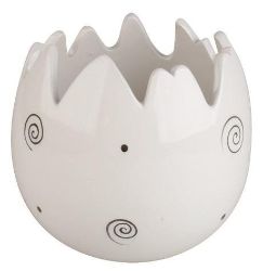 Květináč z keramiky s puntíky 12,5 x 11 cm - Dárky Květináč z keramiky s puntíky 12,5 x 11 cm