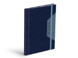 Diář 2026 T805 PU blue/dark blue s gumkou - Diáře podle dnů Diář 2026 T805 PU blue/dark blue s gumkou