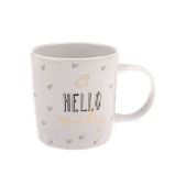 Hrnek porcelánový - HELLO 360 ml - Home deco Hrnek porcelánový - HELLO 360 ml