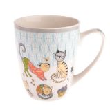 Porcelánový hrnek s kočičkami (390 ml)
