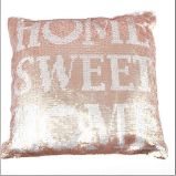 Flitrový polštář s výplní HOME SWEET HOME - Home deco Flitrový polštář s výplní HOME SWEET HOME