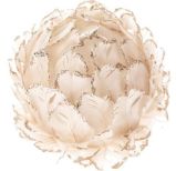 Závěsná květina z peří - béžová - Home deco Závěsná květina z peří - béžová