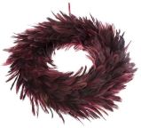 Věnec z peří - bordo - Home deco Věnec z peří - bordo