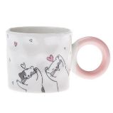 Porcelánový hrnek, 300ml 4 kočky