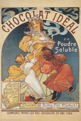 Plakát 61x91,5cm - Chocolat Ideal Chocolate Advert - Plakáty Plakát 61x91,5cm - Chocolat Ideal Chocolate Advert