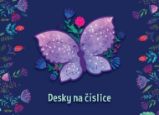 Desky na číslice Motýl - Školní desky a boxy Desky na číslice Motýl