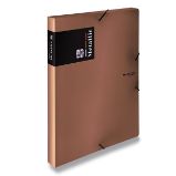 Krabice PP s gumou A4 Metallic měděná - Archivace, boxy a pořadače Krabice PP s gumou A4 Metallic měděná