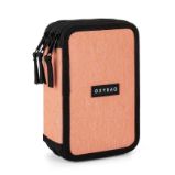 Oxybag Penál 3 patrový - Unicolor Apricot - Penály, etue a pouzdra Oxybag Penál 3 patrový - Unicolor Apricot