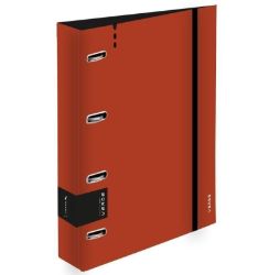 Pořadač A4 pěna 4kroužek D30 VERDE cihlová - Archivace, boxy a pořadače Pořadač A4 pěna 4kroužek D30, VERDE cihlová