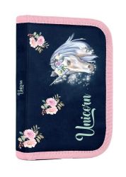 Penál 1 patrový, 2 chlopně,&nbsp;naplněný - Unicorn 1