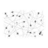 Podložka na stůl PP 60x44cm Planes - Papírnictví Podložka na stůl PP 60x44cm Planes