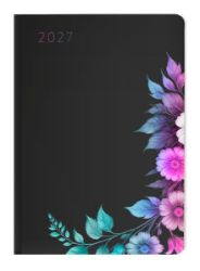 Diář A5 denní 2027 Floral