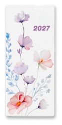 Diář PVC měsíční 2027 Flowers - Diáře podle dnů Diář PVC měsíční 2027 Flowers