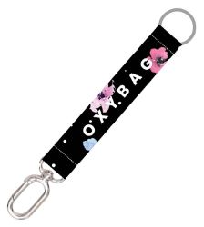 Krátká klíčenka s karabinkou Flowers