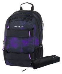 Studentský batoh + etue OXY SPORT Grunge girl - Pro větší děti a studentské Studentský batoh + etue OXY SPORT Grunge girl