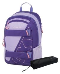 Studentský batoh + etue OXY SPORT Half Violet - Pro větší děti a studentské Studentský batoh + etue OXY SPORT Half Violet