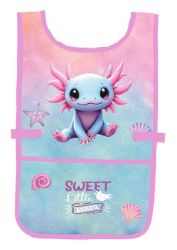 Zástěra pončo Axolotl - Zástěry na výtvarnou výchovu Zástěra pončo Axolotl