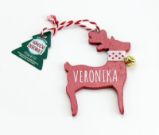 Vánoční dekorace červený sob VERONIKA - Home deco Vánoční dekorace červený sob VERONIKA