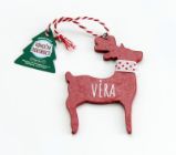 Vánoční dekorace červený sob VĚRA - Home deco Vánoční dekorace červený sob VĚRA