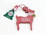 Vánoční dekorace červený sob ZDEŇKA - Home deco Vánoční dekorace červený sob ZDEŇKA