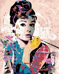 Malování podle čísel 40 x 50 cm - Audrey Hepburn Malování podle čísel 40 x 50 cm - Audrey Hepburn