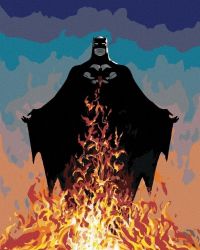 Malování podle čísel 40 x 50 cm Batman - v plamenech Malování podle čísel 40 x 50 cm Batman - v plamenech